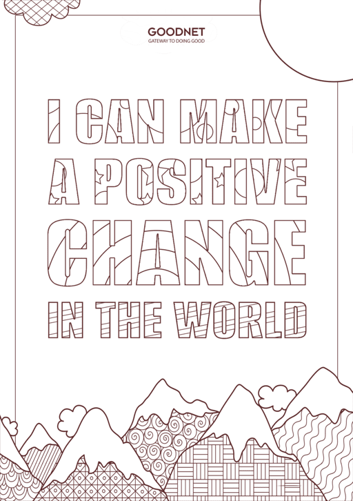 I can make a positive change