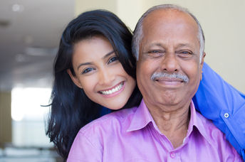 Father and daughter.