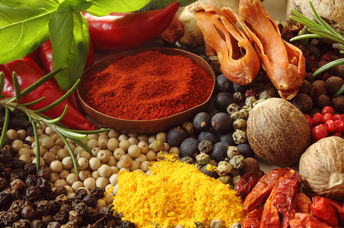 Healthy herbs and spices that reduce inflammation.