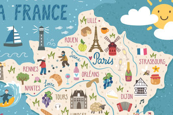 map of france