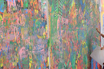 Graffiti art in Jakarta.