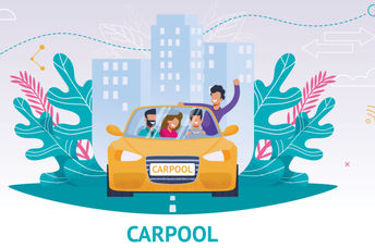 Carpooling and car sharing helps the environment and fights traffic
