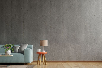 Minimalist living room without stuff.