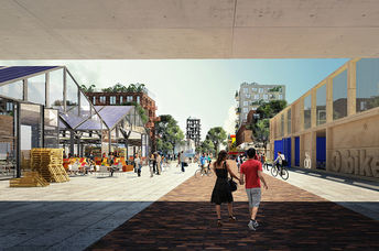 A new planned development outside of Hamburg .