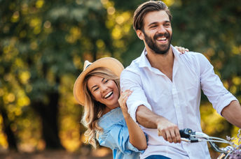 Couple enjoying a strong relationship