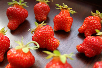Imperfect strawberries.