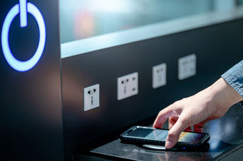 Wireless phone charger.