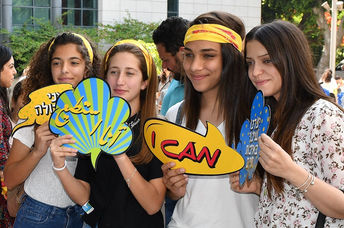 High schoolers participating in Design for Change, Israel