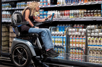 The Scewo Bro can assist users to shop in a supermarket.