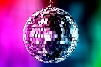 Nightclub dance floor with spotlight