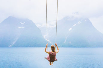 Depiction of a person daydreaming