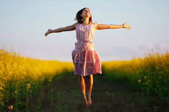 Happiness comes from helping others.