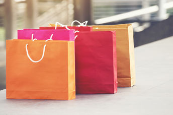 Shopping bags.