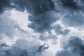 Stormy skies.