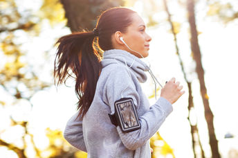 woman athlete training.