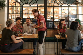 Inside of restaurant.