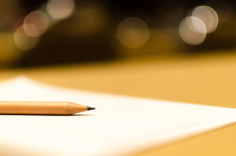 a blank piece of paper.