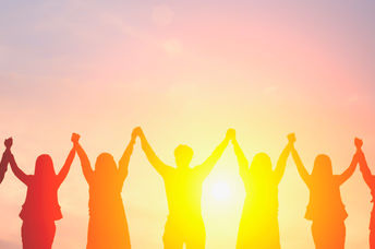 Happy and fulfilled business team