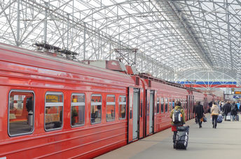Moscow train station.