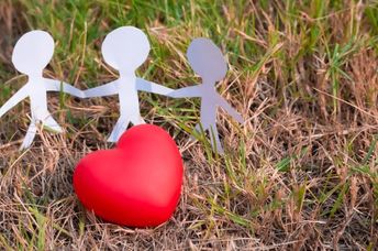 Volunteers help the world.