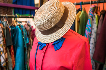 A vintage thrift store.