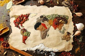 Food around the globe.
