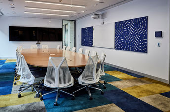 Office furniture by Herman Miller.