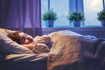 Getting a good night’s sleep.