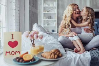 Happy Mother’s Day with breakfast served in bed.