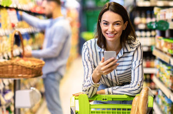 Navigating the supermarket.