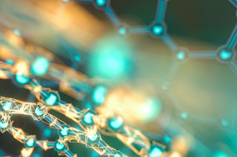 Digital rendering of molecules.