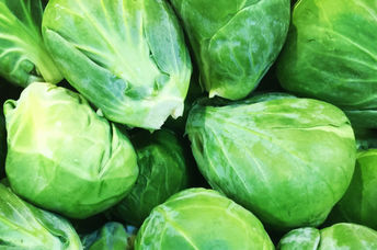 Fresh brussels sprouts.