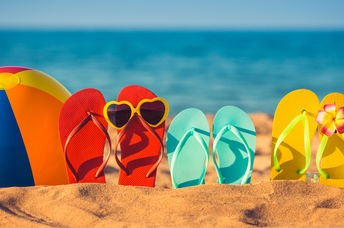 Summer fun at the beach.