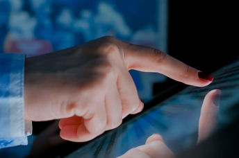 An interactive touchscreen.