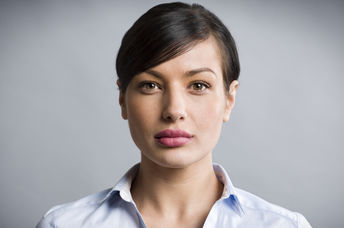 Portrait of a young woman.