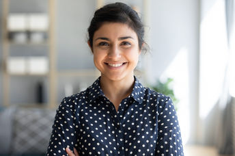 Portrait of a young woman.