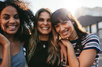 Three young women.