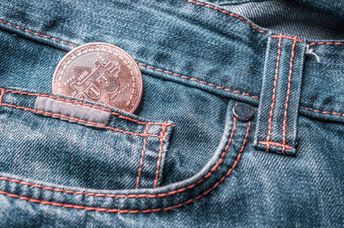 A coin in a pocket.