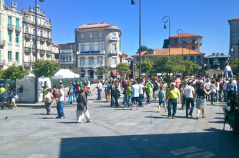 Pontevedra, Spain has banned cars from most of the city.