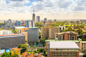Nairobi city center.