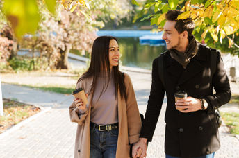 Couple in a healthy relationship.