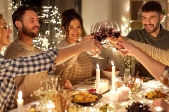 Dinner with friends.