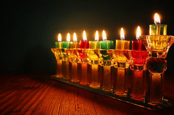 Hanukkah menorah.