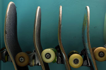 Skateboards.