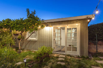 A community of tiny houses.