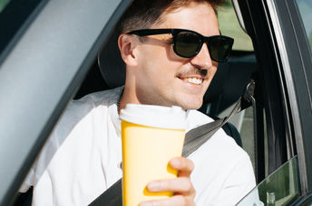 Getting a complement with your morning coffee.