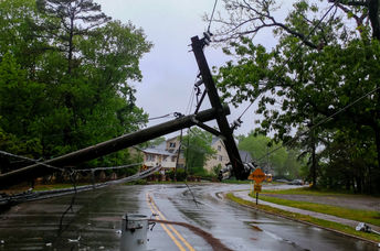 Damage after a Hurricane.