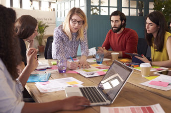 Brainstorming meeting.