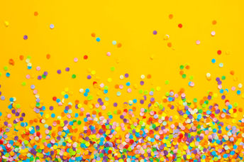 Colorful confetti.