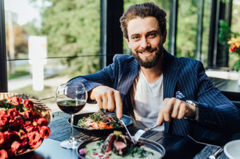 Faux steaks that look and taste like real meat..